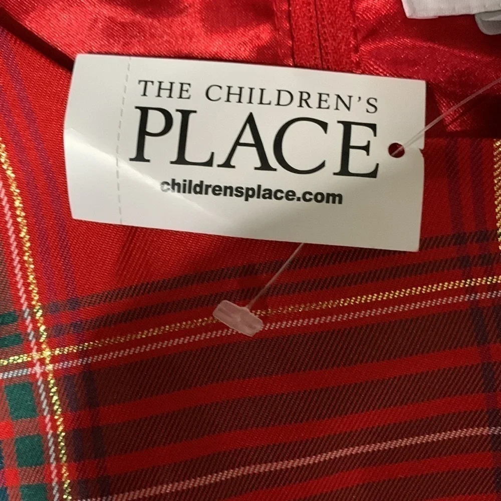 The Childrens Dress New With Tags Classic Red Plaid Dress Girls Size 14
